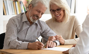 couple meeting with an estate planning attorney